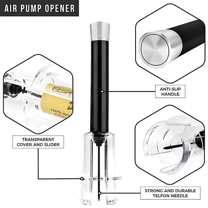 Kalsten | Air Pump Corkscrew Set for Cork Removal