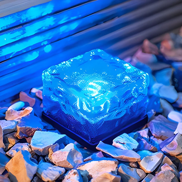 Solar Glass Brick Pathway Light Noxord