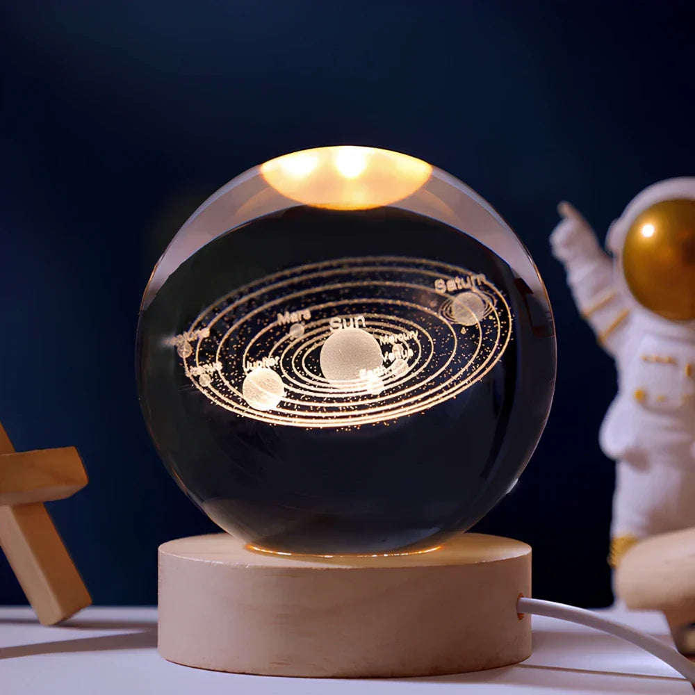 3D Crystal Ball LED Night Light Noxord