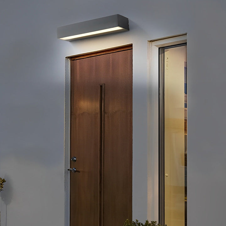 Minimalist Strip Waterproof LED Black Modern Outdoor Wall Washer Light | Kalsten