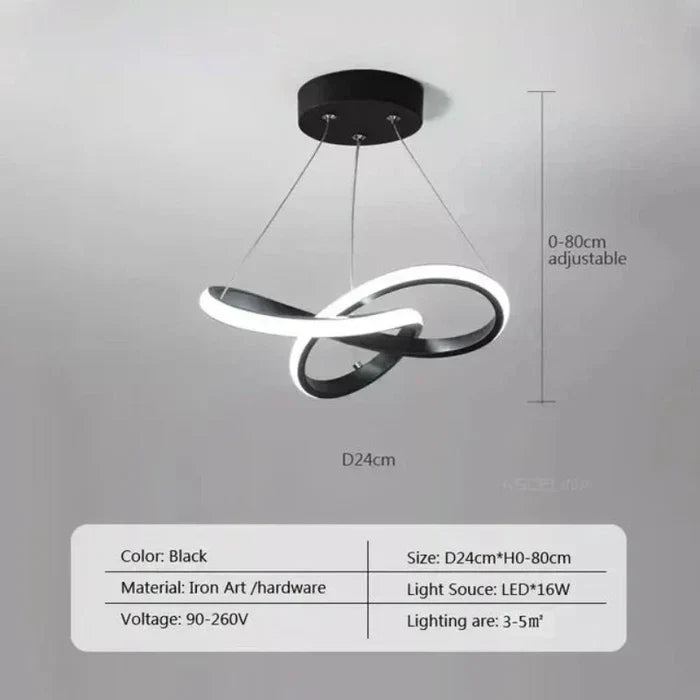 Modern LED Ceiling Lamp - WaveGlow | Kalsten