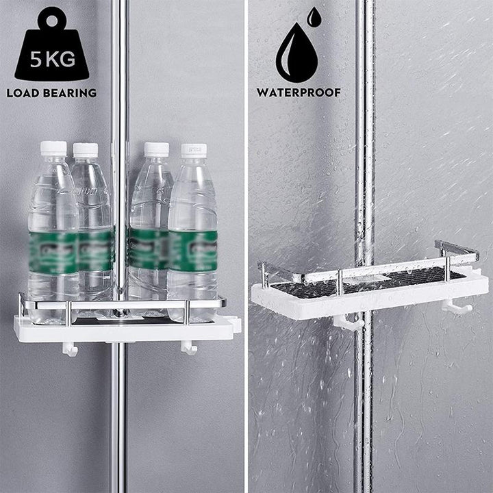 Multifunctional shower shelf without drilling | Kalsten