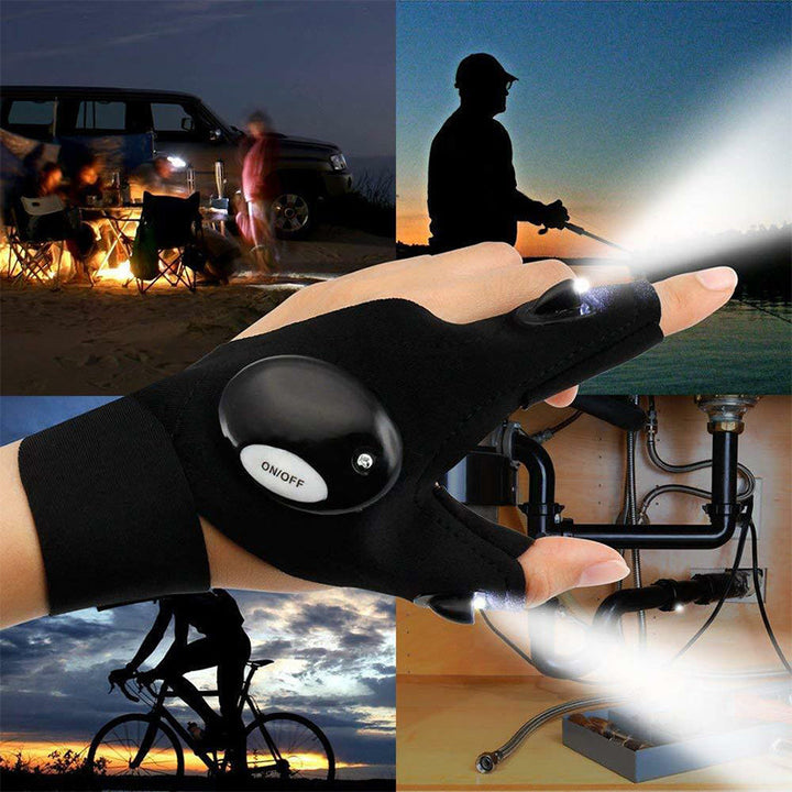 Waterproof LED Light Gloves