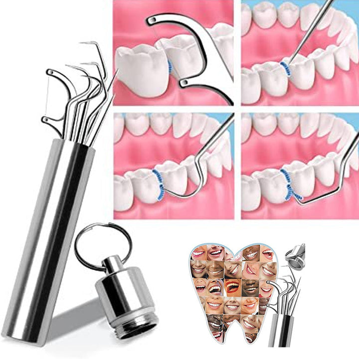 Stainless Steel Toothpick Set (7 pieces) | Kalsten