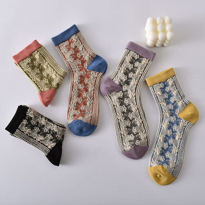 Kalsten | Women's Floral Cotton Socks (10 Pairs)