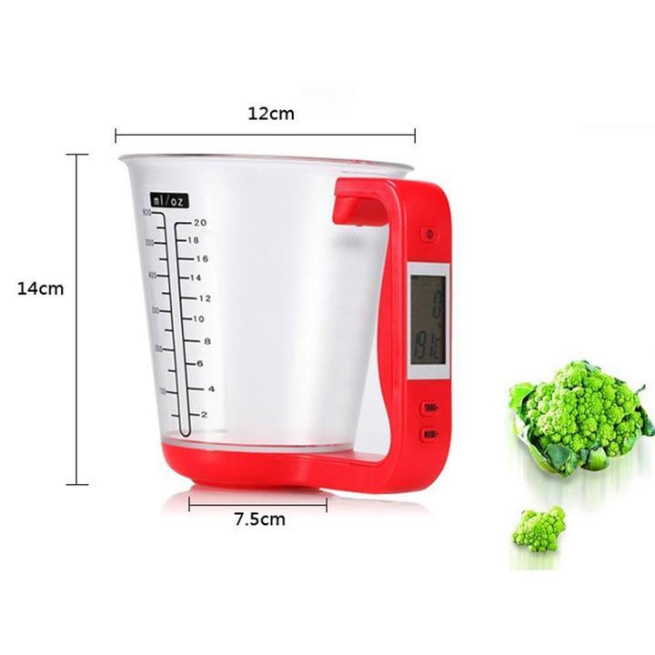 Digital kitchen measuring cup scale with LCD | Kalsten