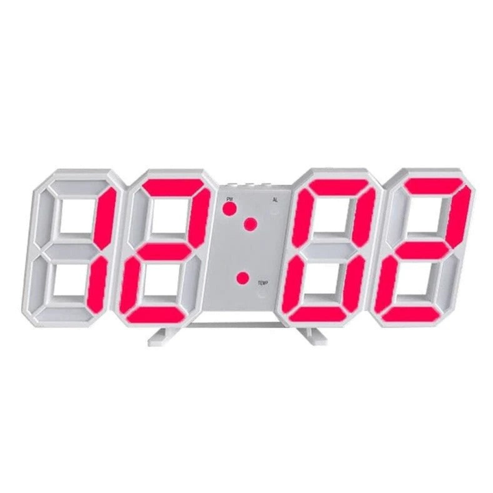 Kalsten | Modern 3D LED Wall Clock – Digital Eye‑Catching Display
