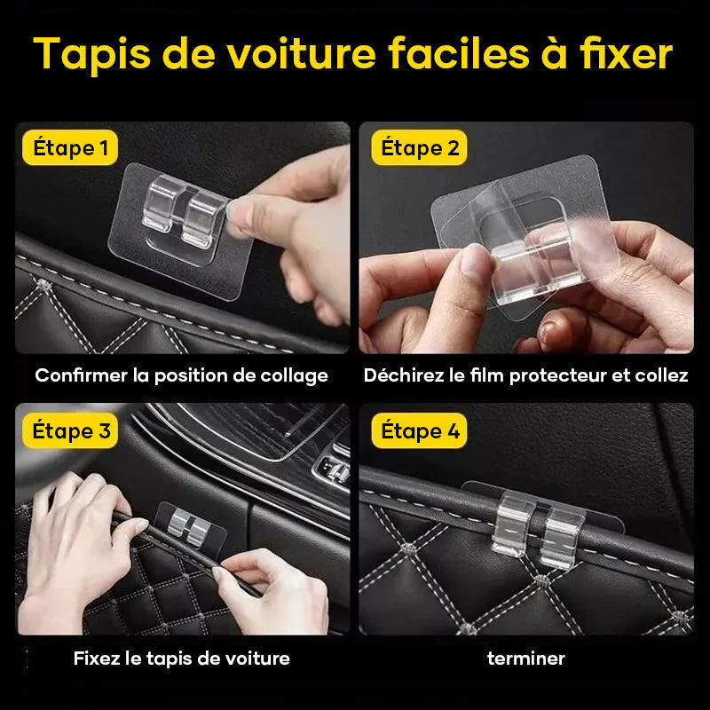 Versatile car mat fastening hooks | Kalsten