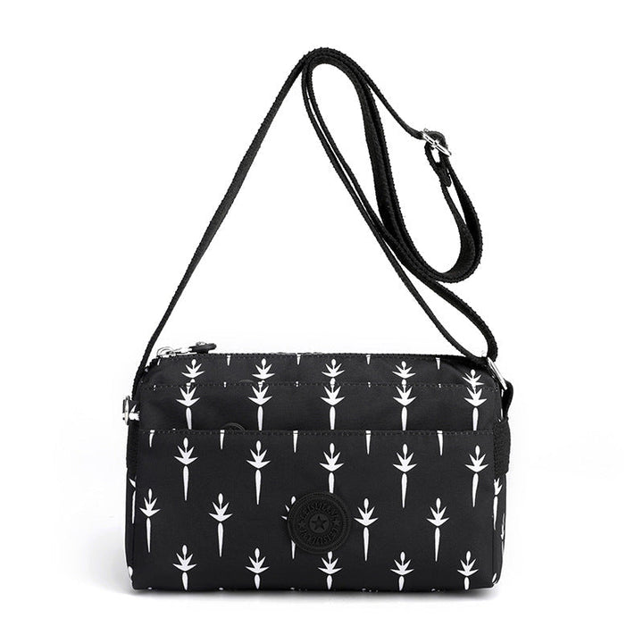 Women's Casual Multi-layer Fashionable Simple Shoulder Bag Made of Nylon | Kalsten