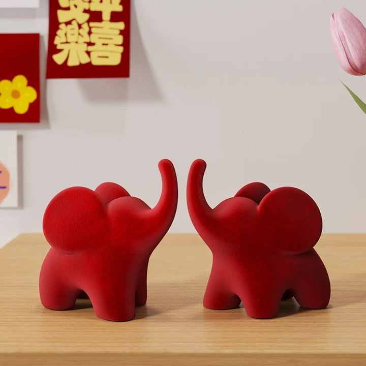 Noxord | Eclectic Elephant Resin Figurines