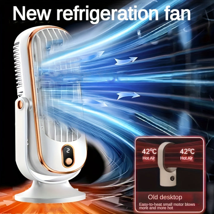Portable Air Conditioner Fan - Large Battery, Dual Motor, 5-Speed Air Cooler with 720° Surround Air Blower - Ideal for Office, Camping, Outdoor RV, USB Fan - Great Gift for Thanksgiving, Halloween, Christmas | Kalsten