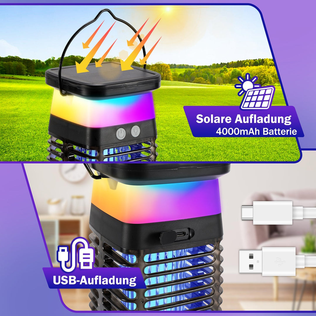 Solar Mosquito Repellent Lamp UV Light Mosquito Lamp RGB | Kalsten