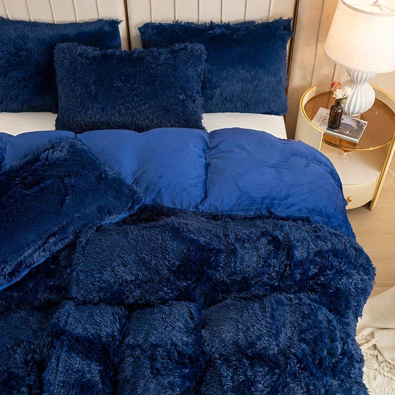 Ultra Soft Plush Duvet Cover Set with Zipper - Luxury & Comfort Kalsten