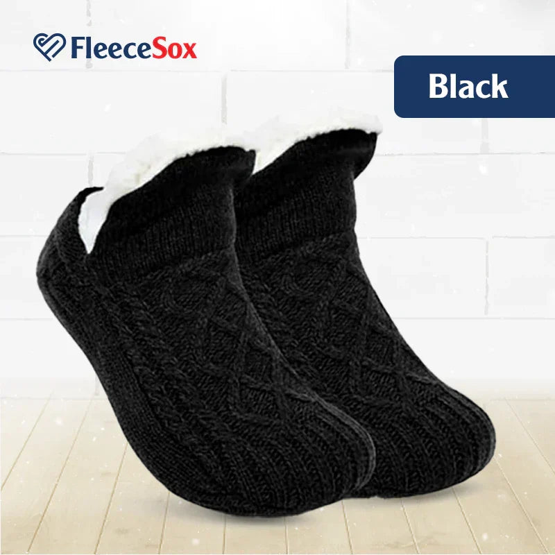 Kalsten | Fleece-Lined Non-Slip Thermal Slippers Socks