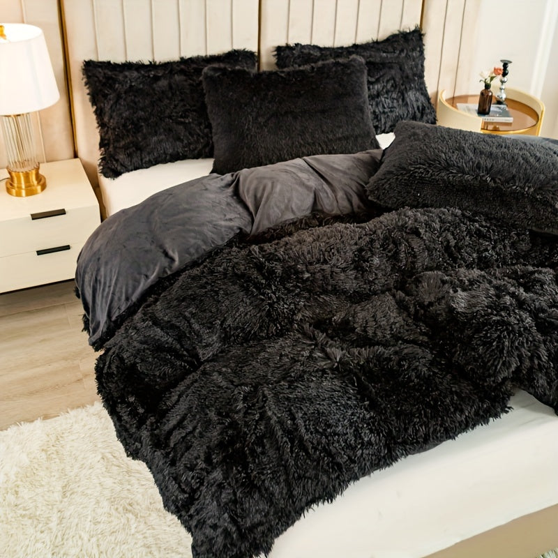 Ultra Soft Plush Duvet Cover Set with Zipper - Luxury & Comfort Kalsten