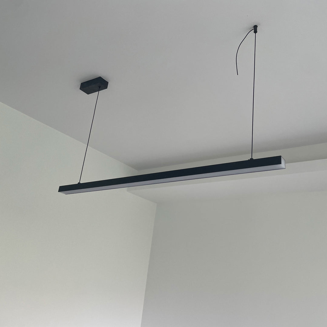 Linear Pendant Light Metal 39 in Adjustable Kitchen Island LED Warm White 3000K-6000K Modern Dining Room Hanging Lamp | Kalsten