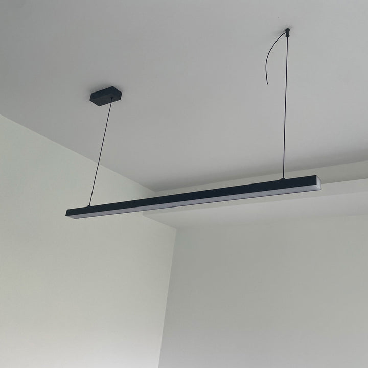 Linear Pendant Light Metal 39 in Adjustable Kitchen Island LED Warm White 3000K-6000K Modern Dining Room Hanging Lamp | Kalsten