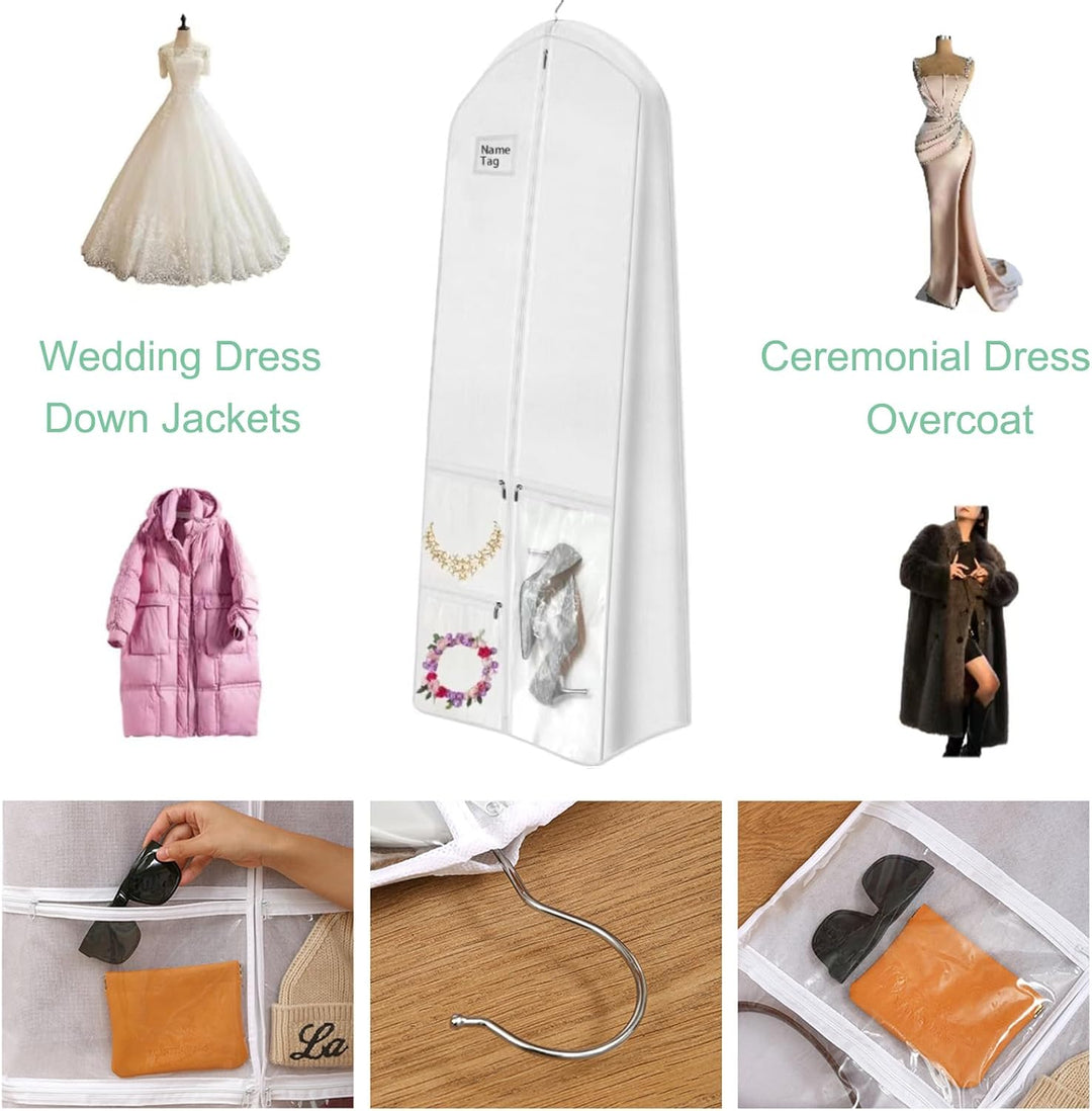 Kalsten | Long Wedding Dress Storage Set – Dustproof Wedding Dress Bag (1+1 FREE)