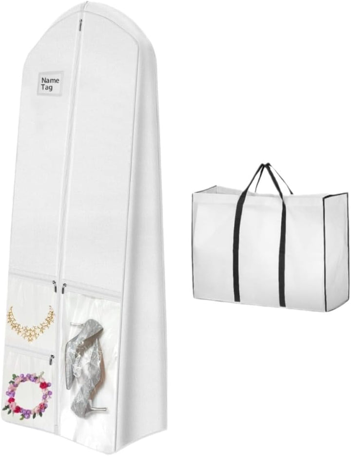 Kalsten | Long Wedding Dress Storage Set – Dustproof Wedding Dress Bag (1+1 FREE)