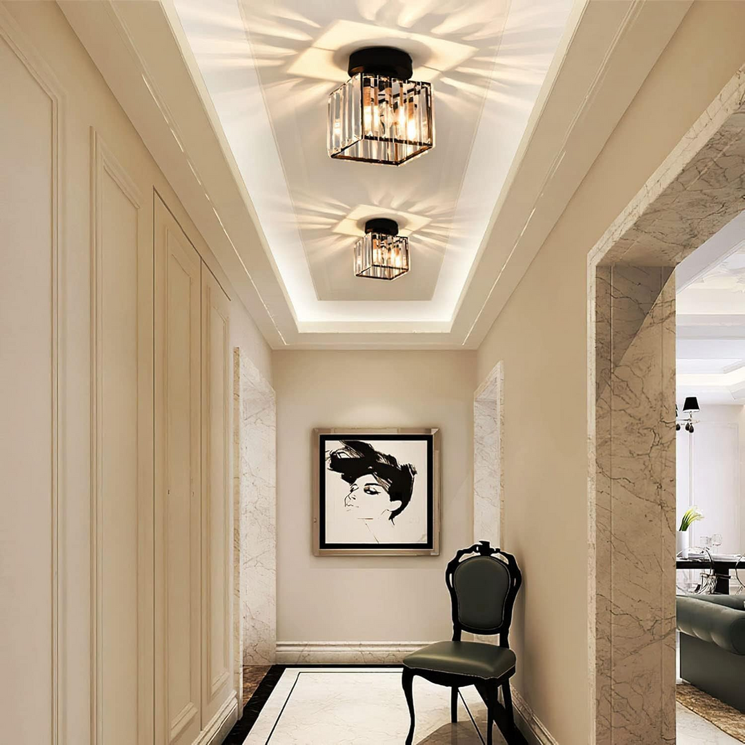 Crystal Glass Modern Ceiling Lamp Noxord