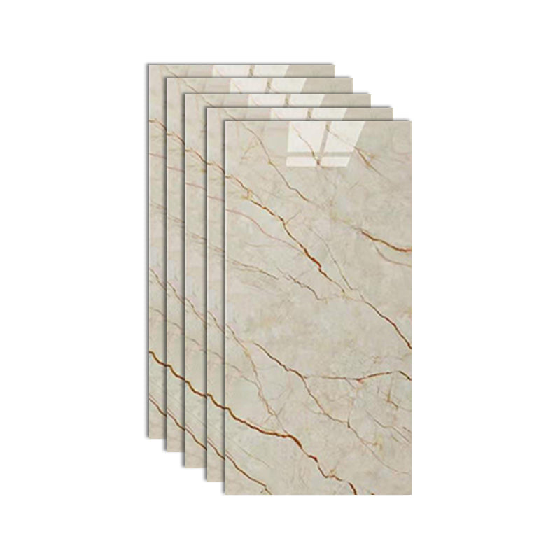 Kalsten | Stain Resistant Peel & Stick Tile Marble Effect Single Tile for Kitchen Backsplash