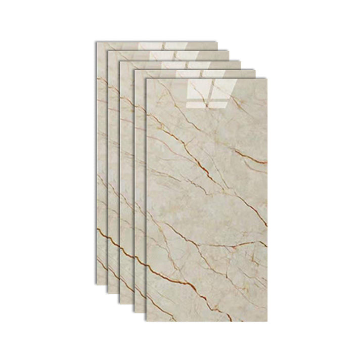 Kalsten | Stain Resistant Peel & Stick Tile Marble Effect Single Tile for Kitchen Backsplash