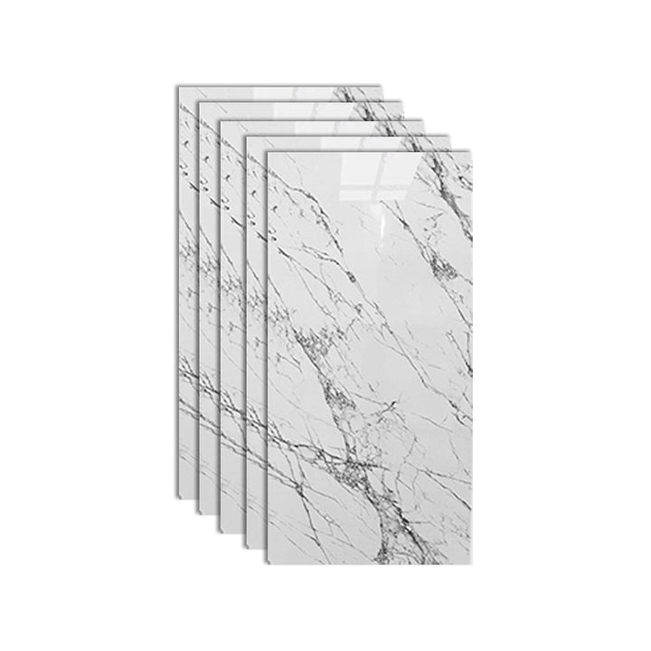 Kalsten | Stain Resistant Peel & Stick Tile Marble Effect Single Tile for Kitchen Backsplash