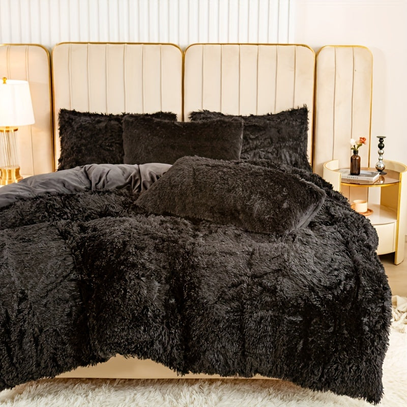 Ultra Soft Plush Duvet Cover Set with Zipper - Luxury & Comfort Kalsten