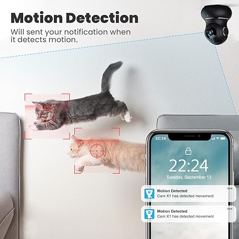 360° Indoor Security Camera - For Safety and Peace of Mind Kalsten