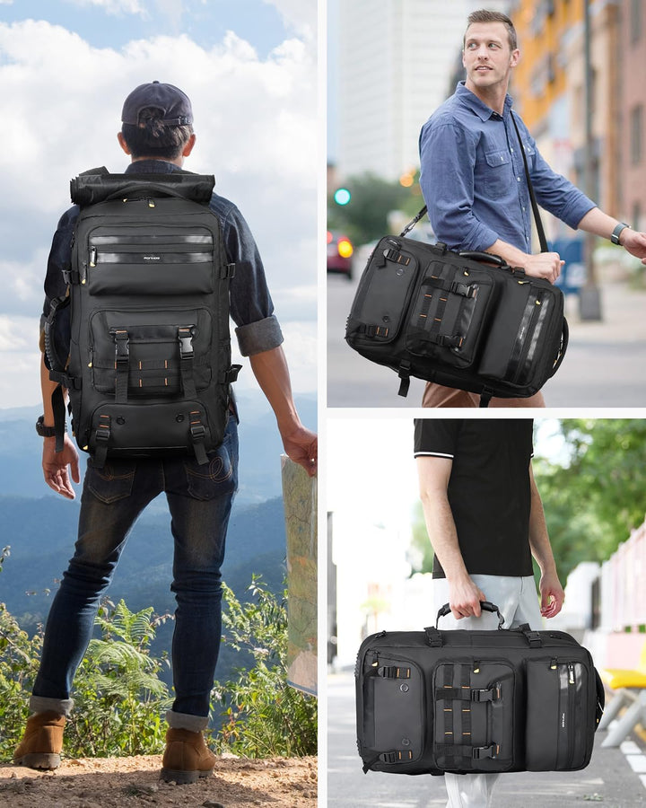 50L Flight-Ready Convertible Travel Backpack with Shoe Compartment & USB Port | Kalsten