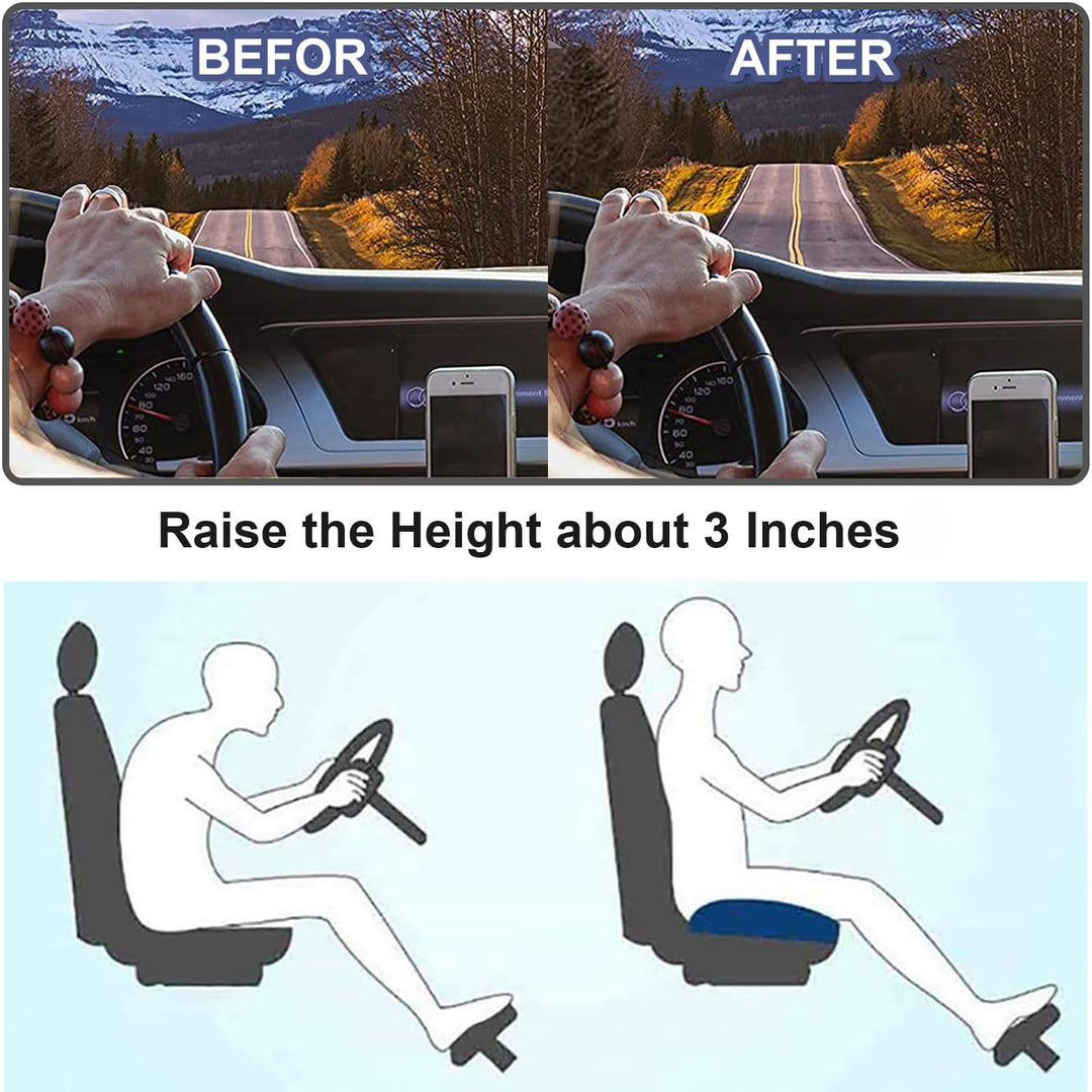 Car Cushion Height Increase – Ergonomic Seat Booster Cushion with Memory Foam | Kalsten