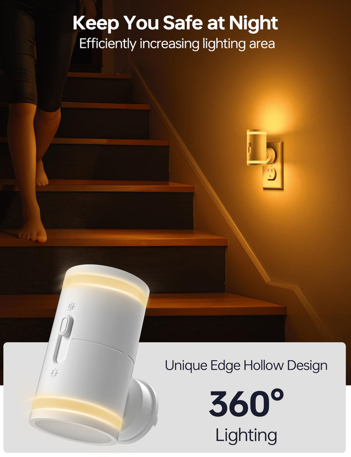 Dusk-to-Dawn LED Night Lights – 2 Pack