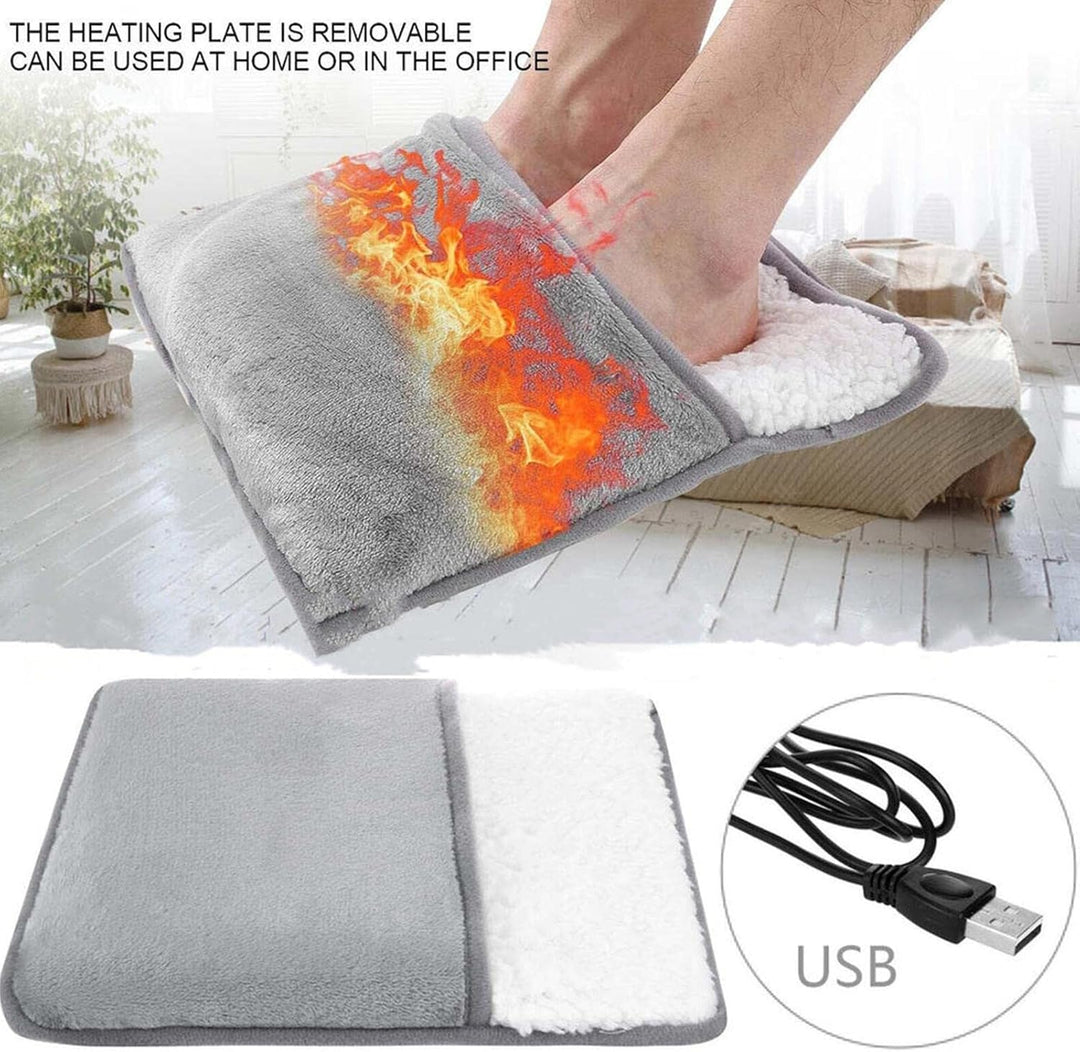 Plush Heated Foot Warmer Cushion Noxord