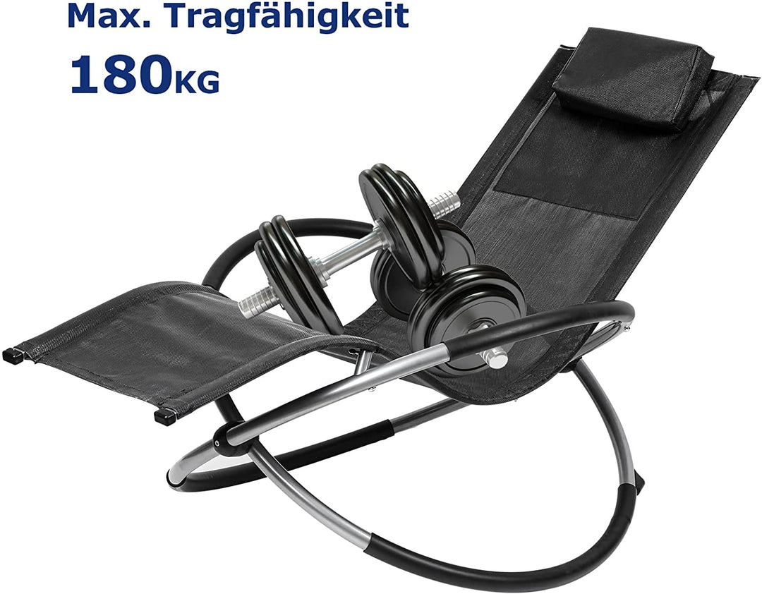 Relax lounger deck chair swinging lounger foldable | Kalsten