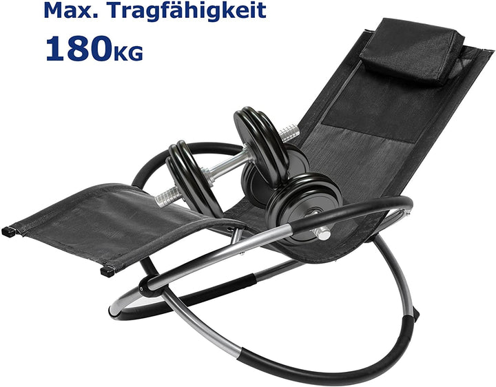 Relax lounger deck chair swinging lounger foldable | Kalsten