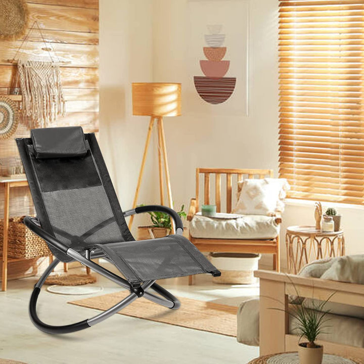 Relax lounger deck chair swinging lounger foldable | Kalsten