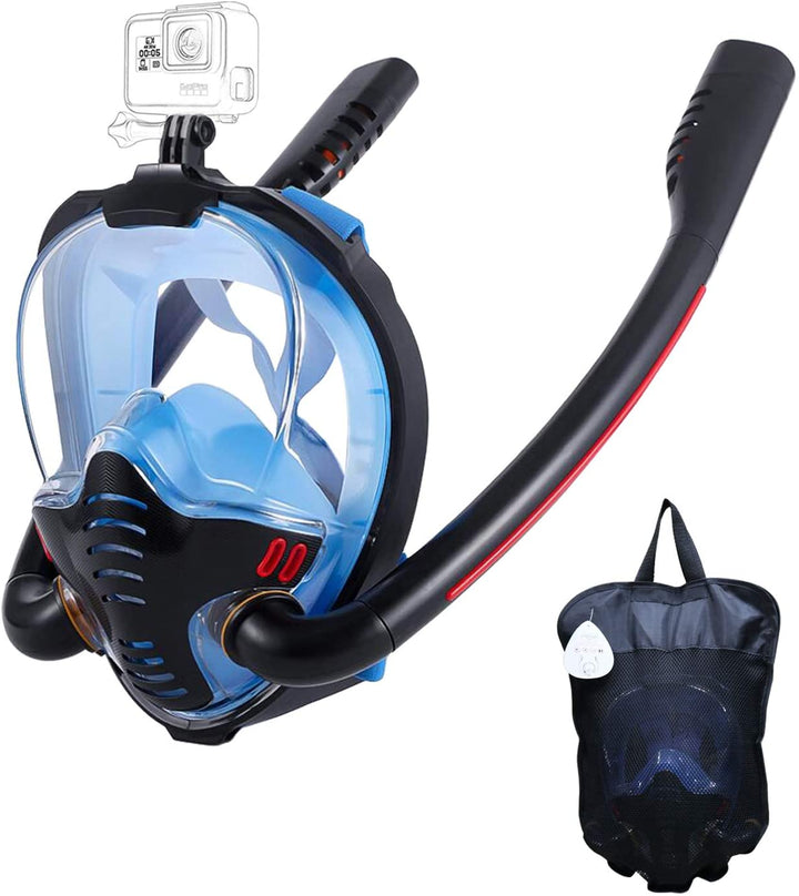 Kalsten | Snorkel mask with anti-fog cloths, 180-degree panoramic view HD