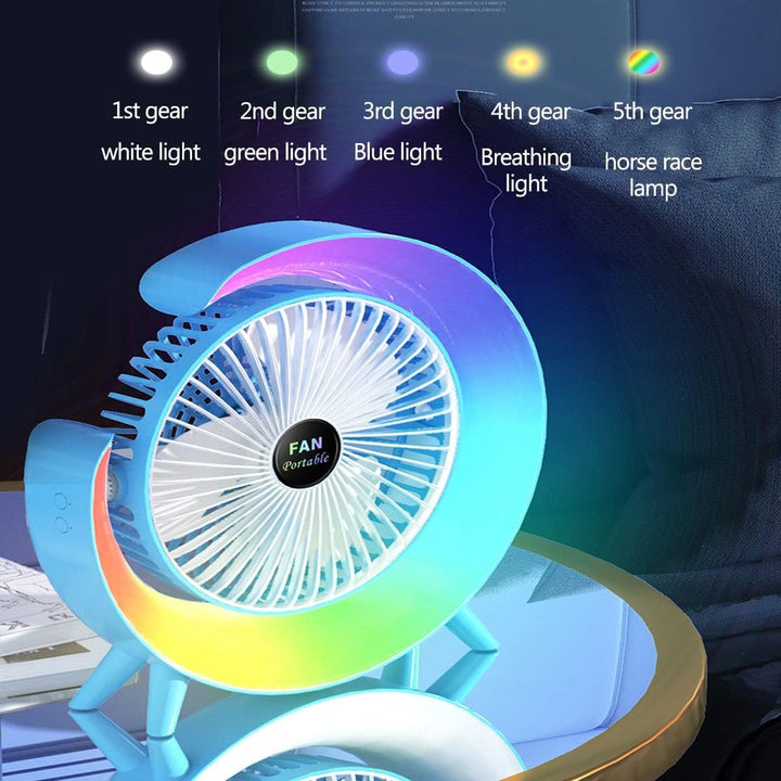 Multifunctional Colorful desktop small fan | Kalsten
