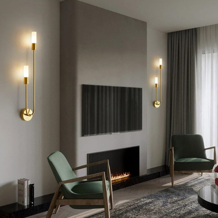 Modern Gold LED Bedside Wall Lamp Noxord