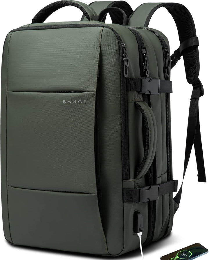 Expandable 26–45L Waterproof Travel Backpack with Laptop Sleeve & Duffle Carry | Kalsten