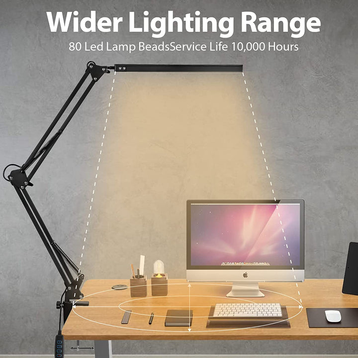 LED Desk Lamp Clamp Light Dimmable 10W | Kalsten
