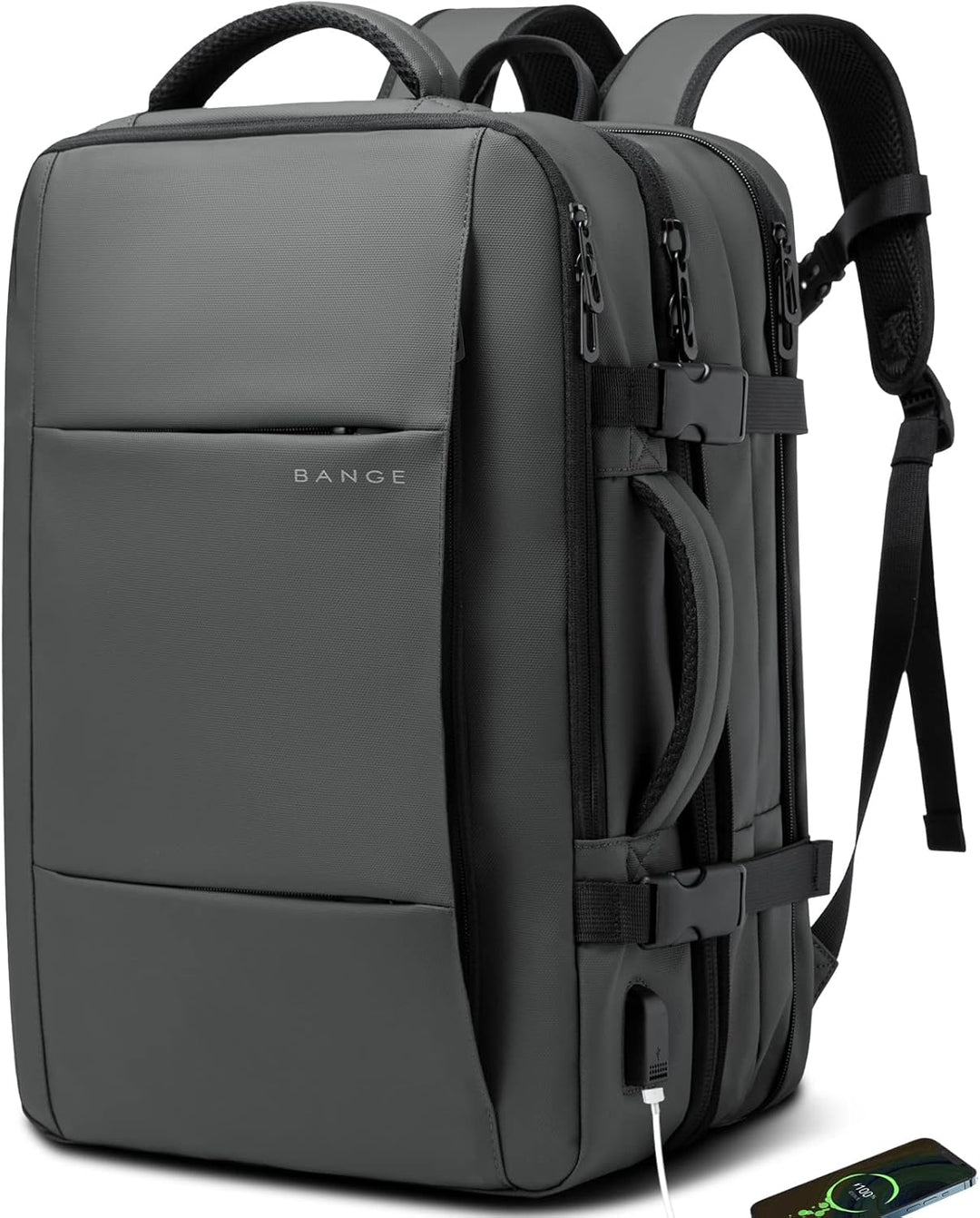Expandable 26–45L Waterproof Travel Backpack with Laptop Sleeve & Duffle Carry | Kalsten