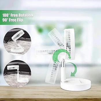 Portable Rechargeable Foldable Desk Fan | Kalsten