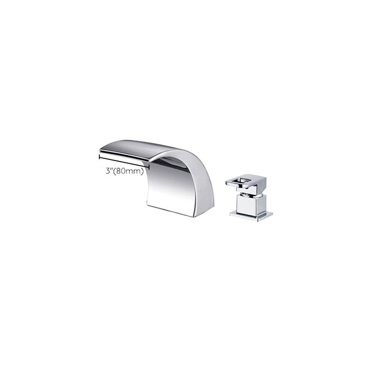 Kalsten | Modern Brass Roman Bathtub Faucet Waterfall Spout Bathtub Faucet