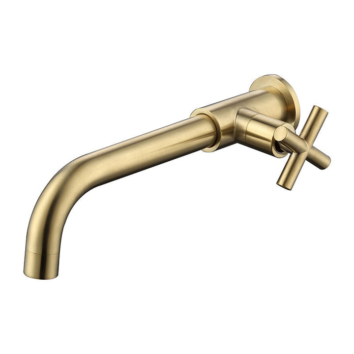 Kalsten | Widely used wall-mounted bathroom sink faucet cross handle low arch faucet