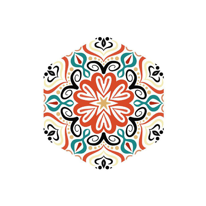 Kalsten | Plastic Mosaic Tile Wallpaper Hexagonal for Stick-On and Removable Back Wall Tile