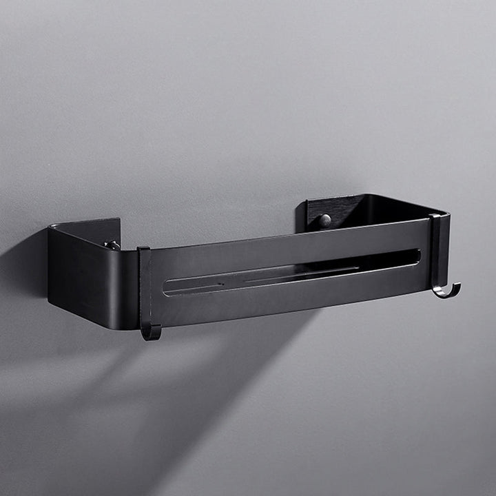 Kalsten | Matt Black Modern Bathroom Accessories Set, Set of 3, Bathroom Shelf