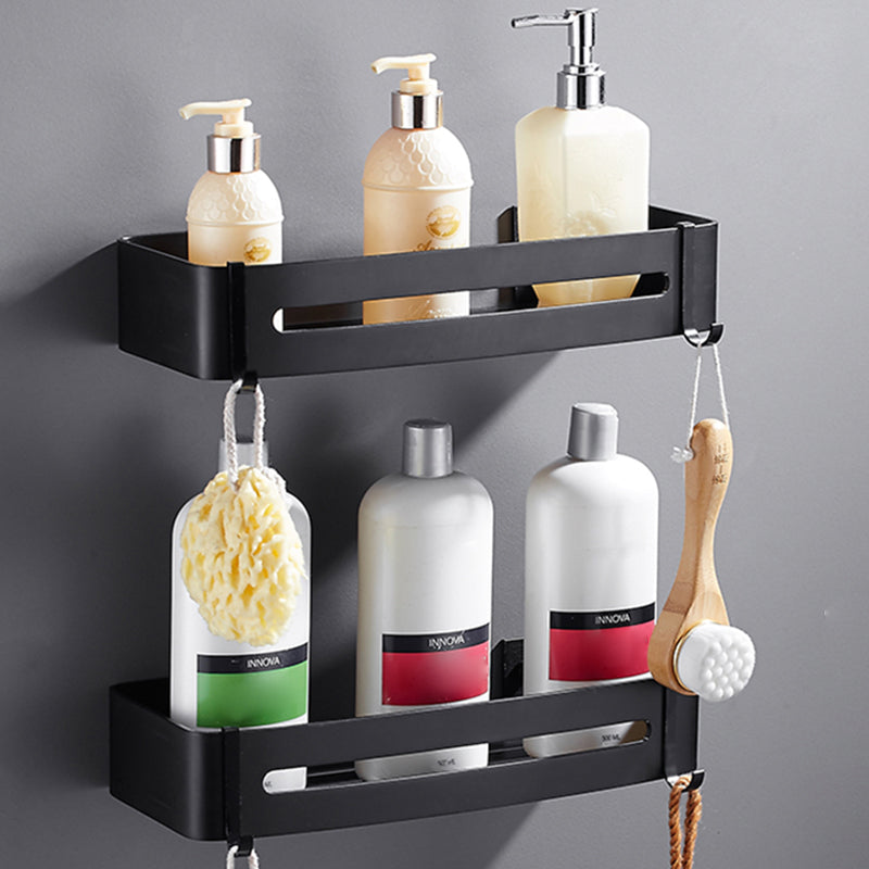 Kalsten | Matt Black Modern Bathroom Accessories Set, Set of 3, Bathroom Shelf