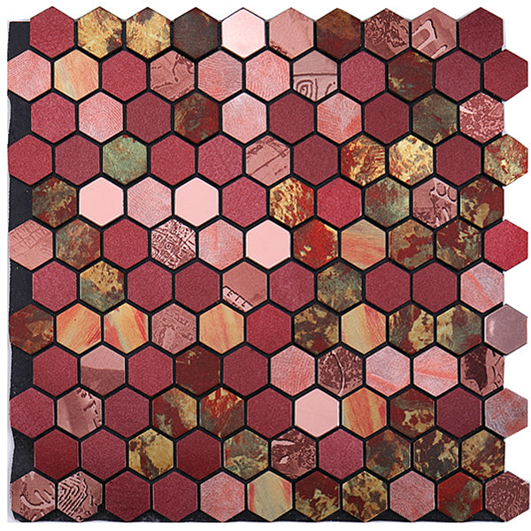 Peel & Stick Metal Mosaic Tiles