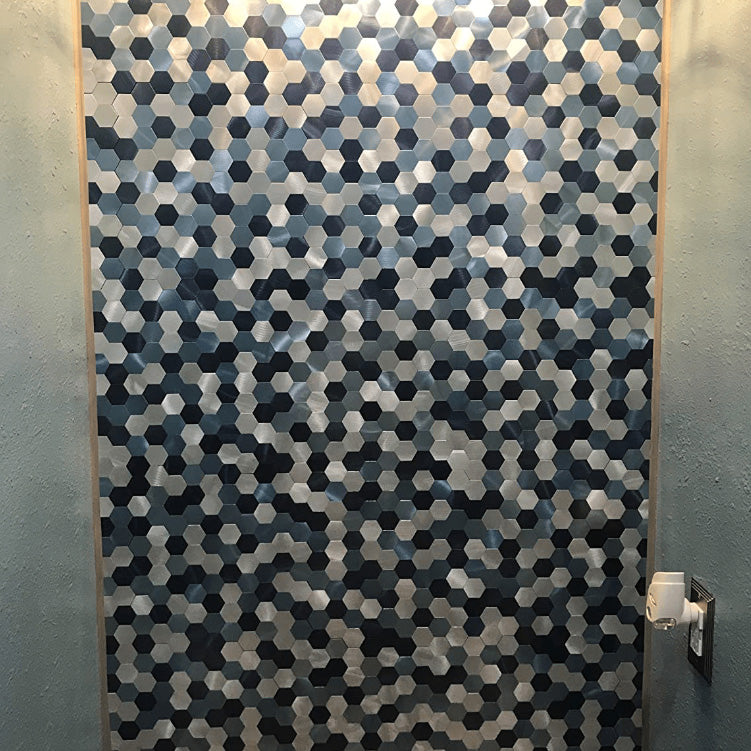 Peel & Stick Metal Mosaic Tiles